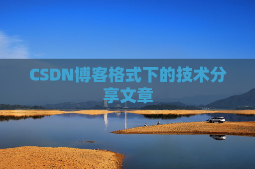 CSDN博客格式下的技术分享文章