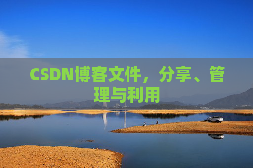 CSDN博客文件，分享、管理与利用